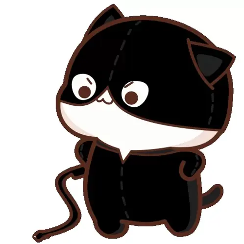 This is a cute plushie of the cat character Morgana from the Persona series. The plushie is black and white with an adorable expression.