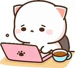 Peach is hard at work on her computer but is becoming increasingly tired. The adorable kitty eventually falls asleep right on the laptop while a cup of coffee sits beside her.